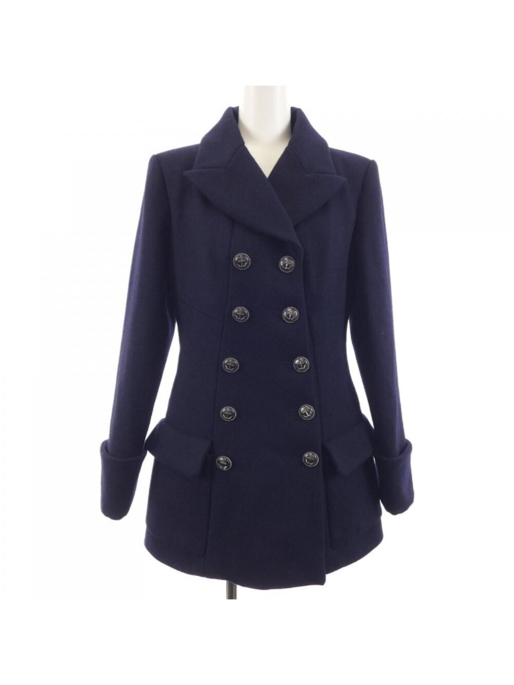 Chanel 18A Coat Navy